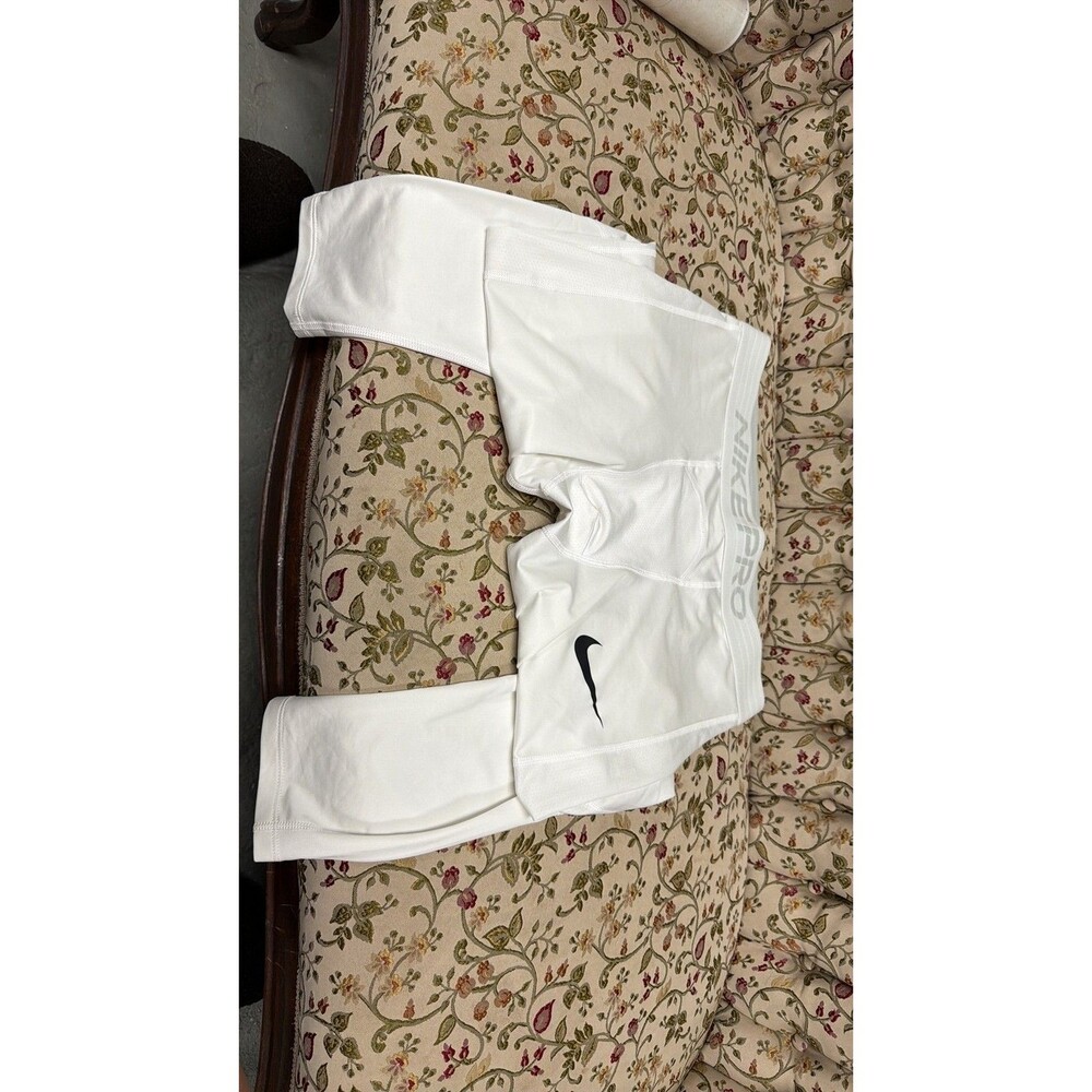 Nike Pro Dri-FIT Compression Shorts Men's Large White Performance Base Layer